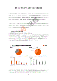 2019教育培训行业教师从业者大数据报告.pdf
