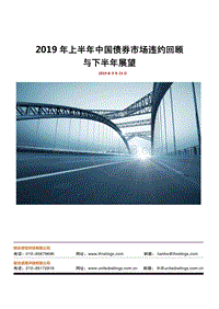 2019年上半年中国债券市场违约回顾与下半年展望.pdf