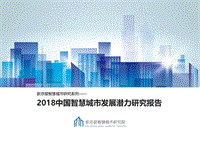 2018中国智慧城市发展潜力研究报告.pdf