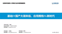 计算机行业年度策略报告：基础IT国产大潮来临，应用拥抱5G新时代.pdf