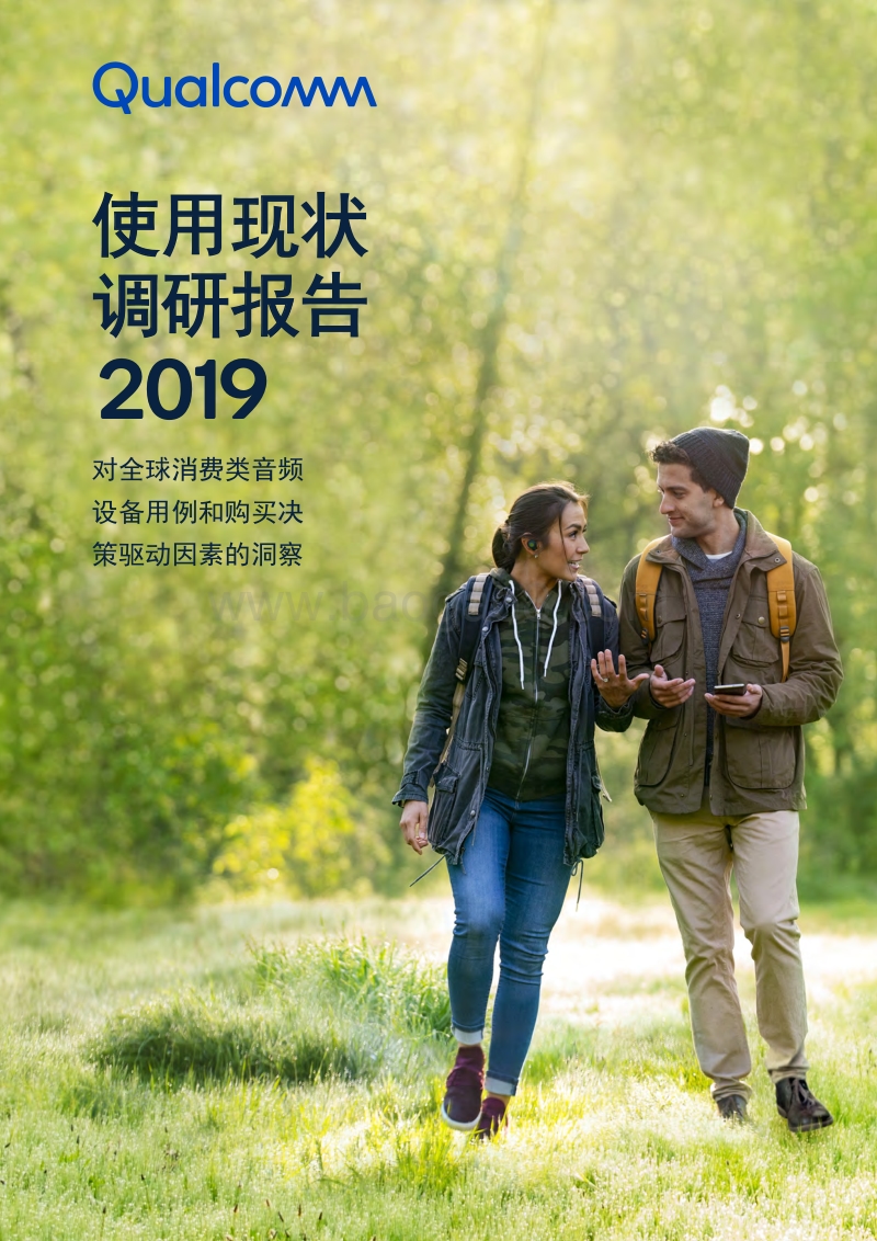 2019使用现状调研报告：对全球消费类音频设备用例和购买决策驱动因素的洞察.pdf_第1页