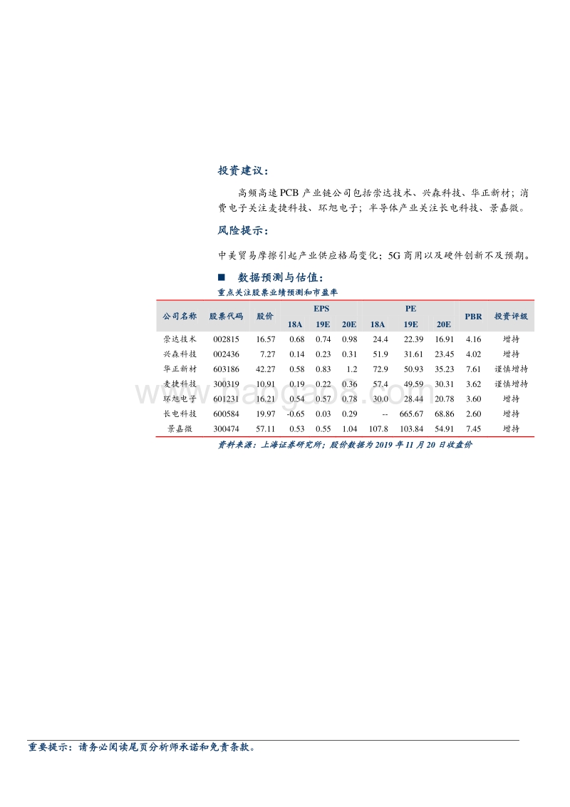 2020年电子板块策略：5G趋势明朗电子利好延续.pdf_第2页