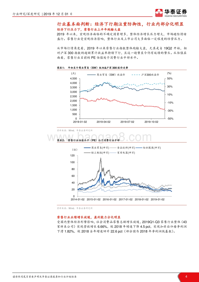 从子行业业绩对比看零售行业投资机会：超市韧性显现，黄金珠宝业绩改善.pdf_第4页