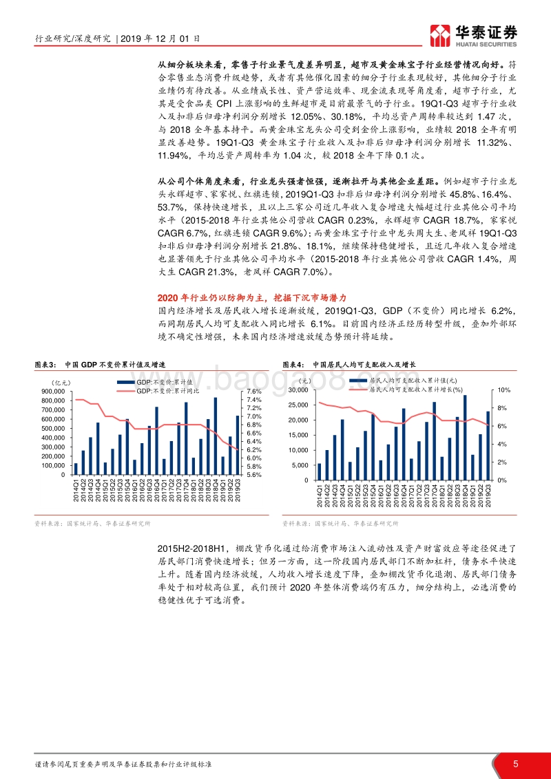从子行业业绩对比看零售行业投资机会：超市韧性显现，黄金珠宝业绩改善.pdf_第5页