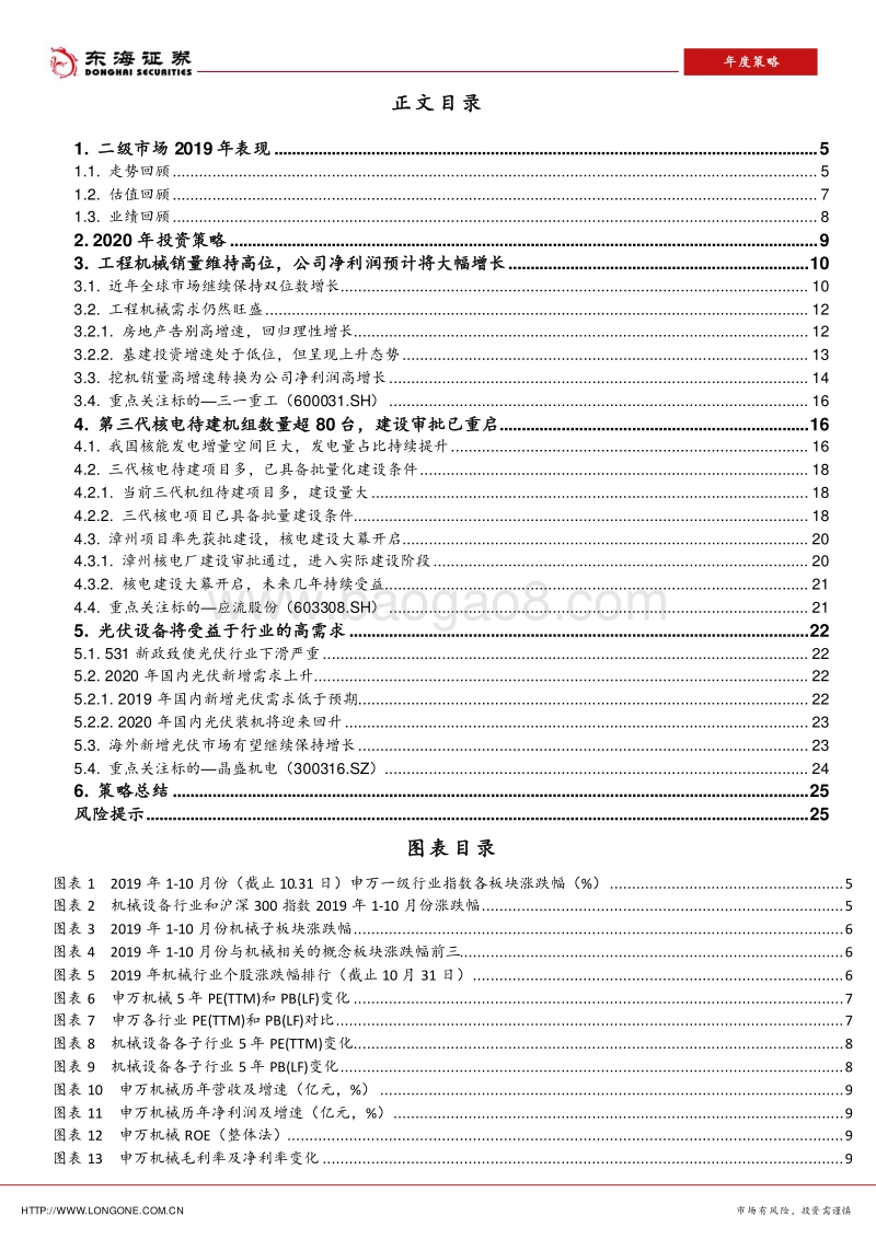 机械设备2020年年度策略：行业盈利能力提升，寻找确定性子行业.pdf_第3页