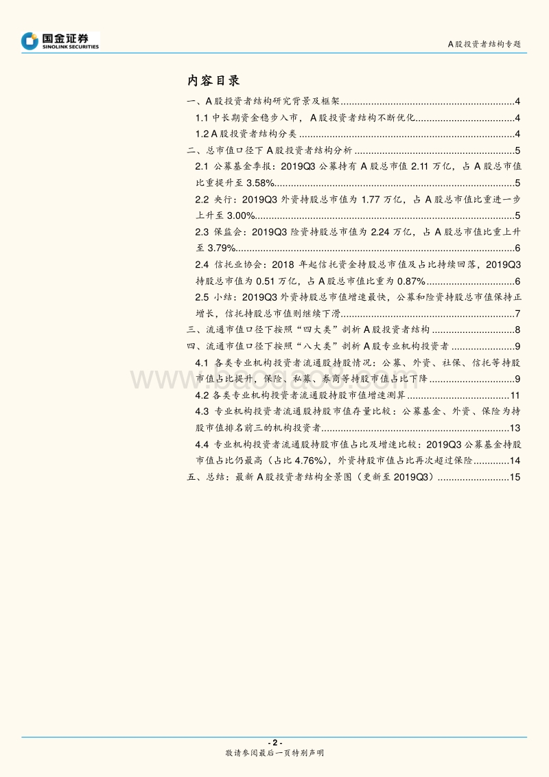 A股市场参与主体专题研究：A股投资者结构三季度全景图深度剖析.pdf_第2页