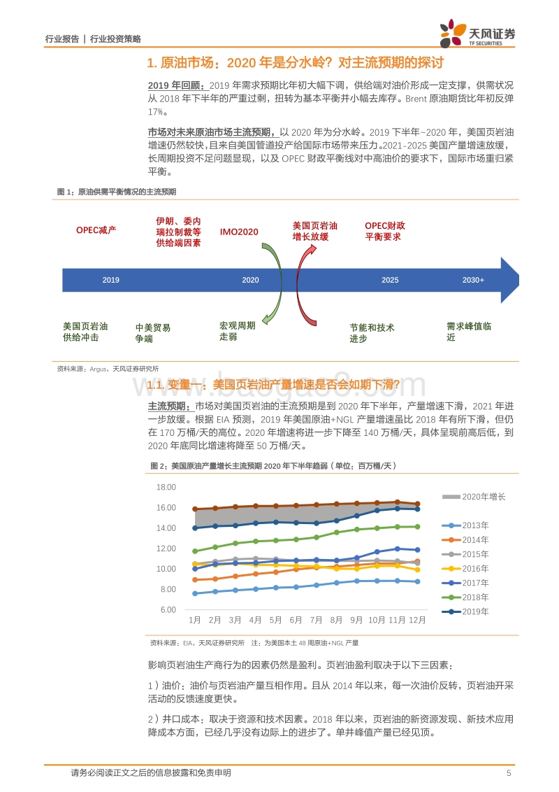 石油化工2020年投资策略：油价不宜悲观，天然气将现变局.pdf_第5页
