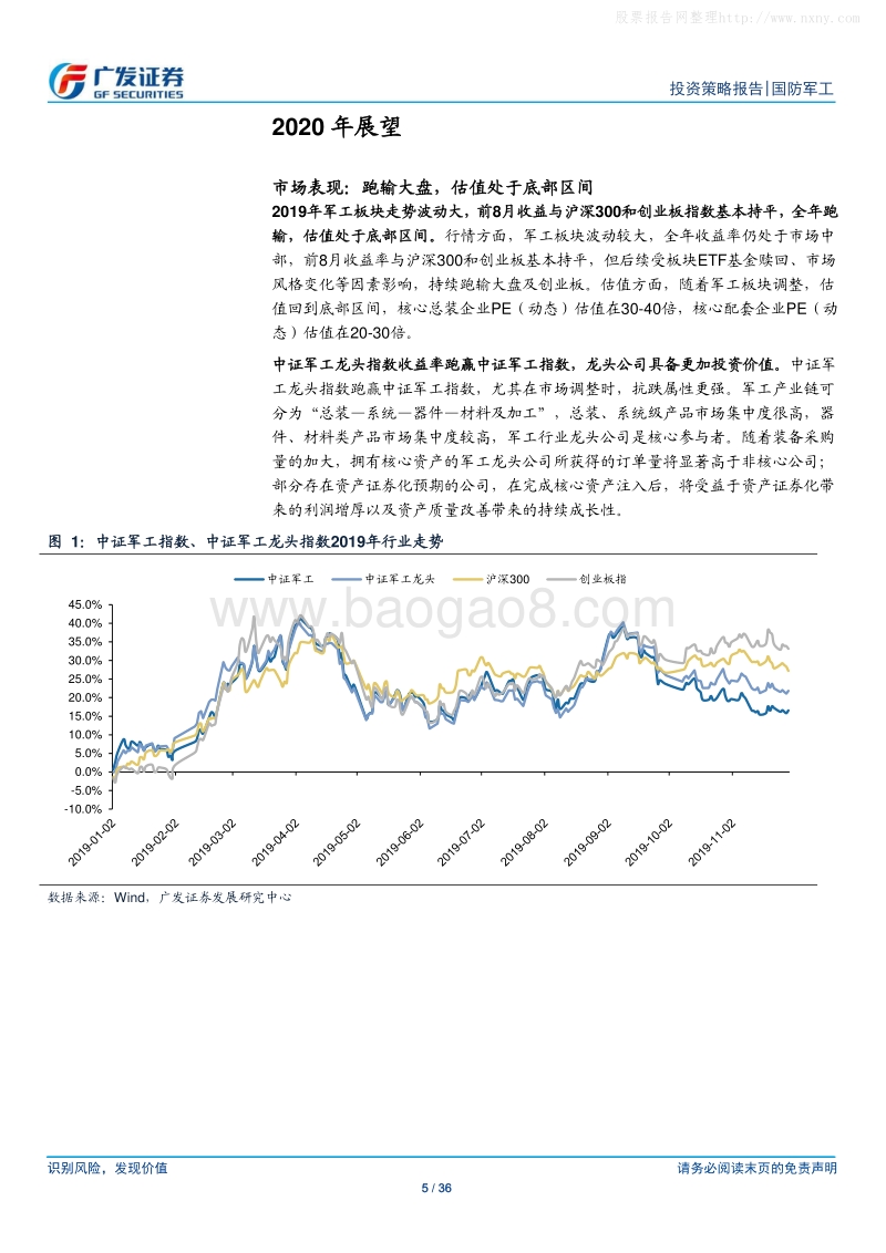 国防军工行业2020年投资策略：景气度提升，改革深化，板块有望迎来反转.pdf_第5页