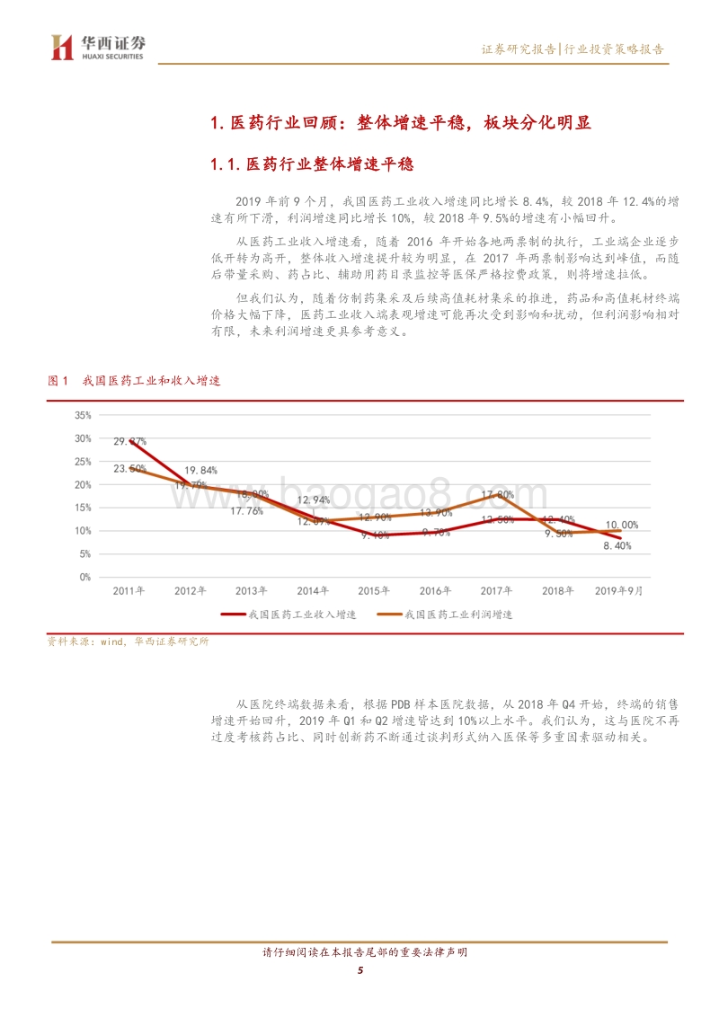 2020年医药行业投资策略：医保支付结构持续优化带来行业分化，布局黄金赛道稀缺标的.pdf_第5页