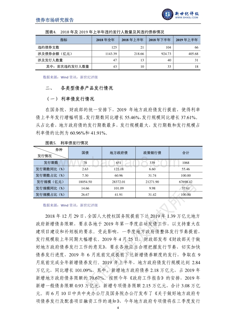 2019年上半年中国债券市场发行分析与展望.pdf_第4页