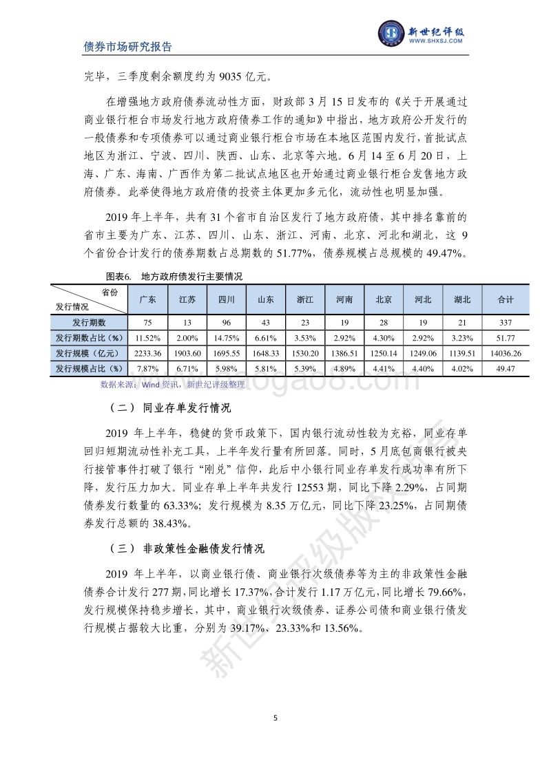 2019年上半年中国债券市场发行分析与展望.pdf_第5页