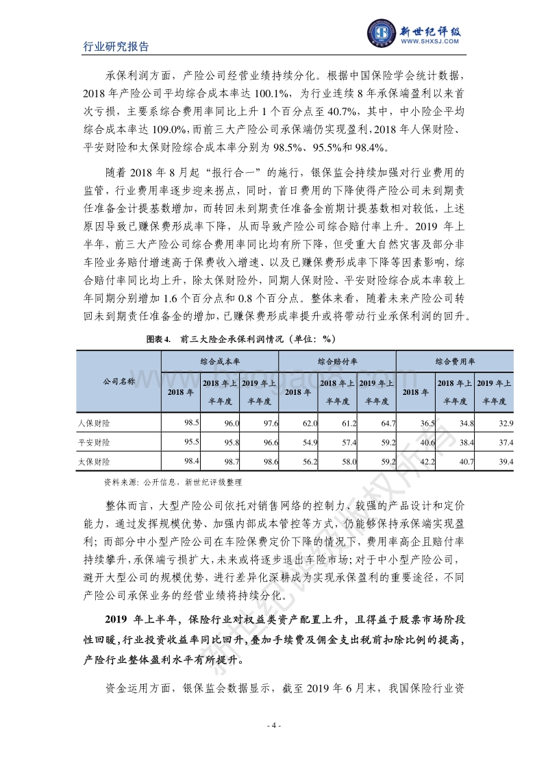 2019年上半年财产保险行业信用观察.pdf_第4页