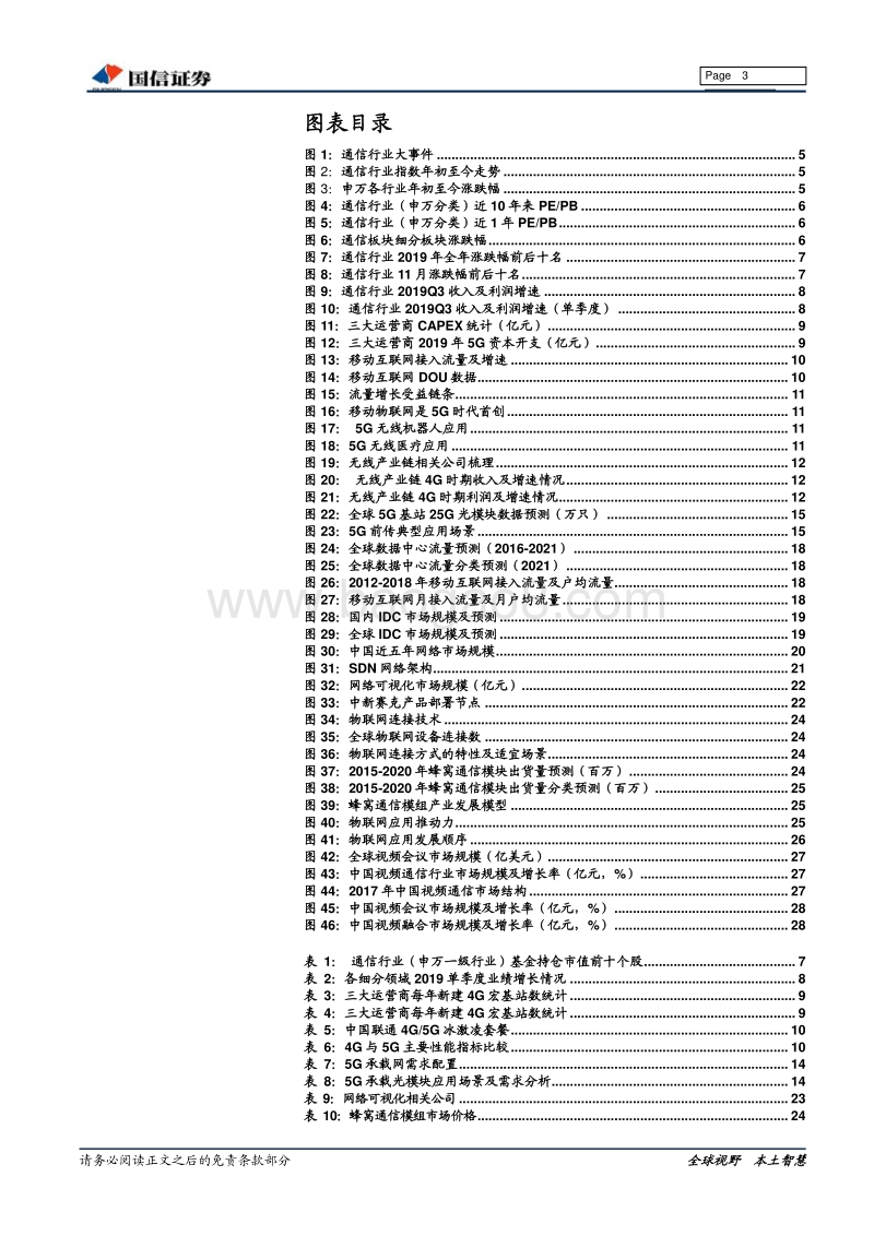 通信行业2020年投资策略：5G带来细分产业链的投资机会.pdf_第3页