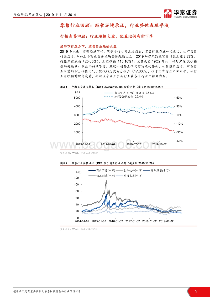 商贸零售行业2020年策略：优选必选消费，挖掘下沉市场潜力.pdf_第5页