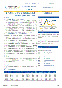 2020年汽车与汽车零部件行业策略报告：曙光将至，车市波动下的结构性机会.pdf