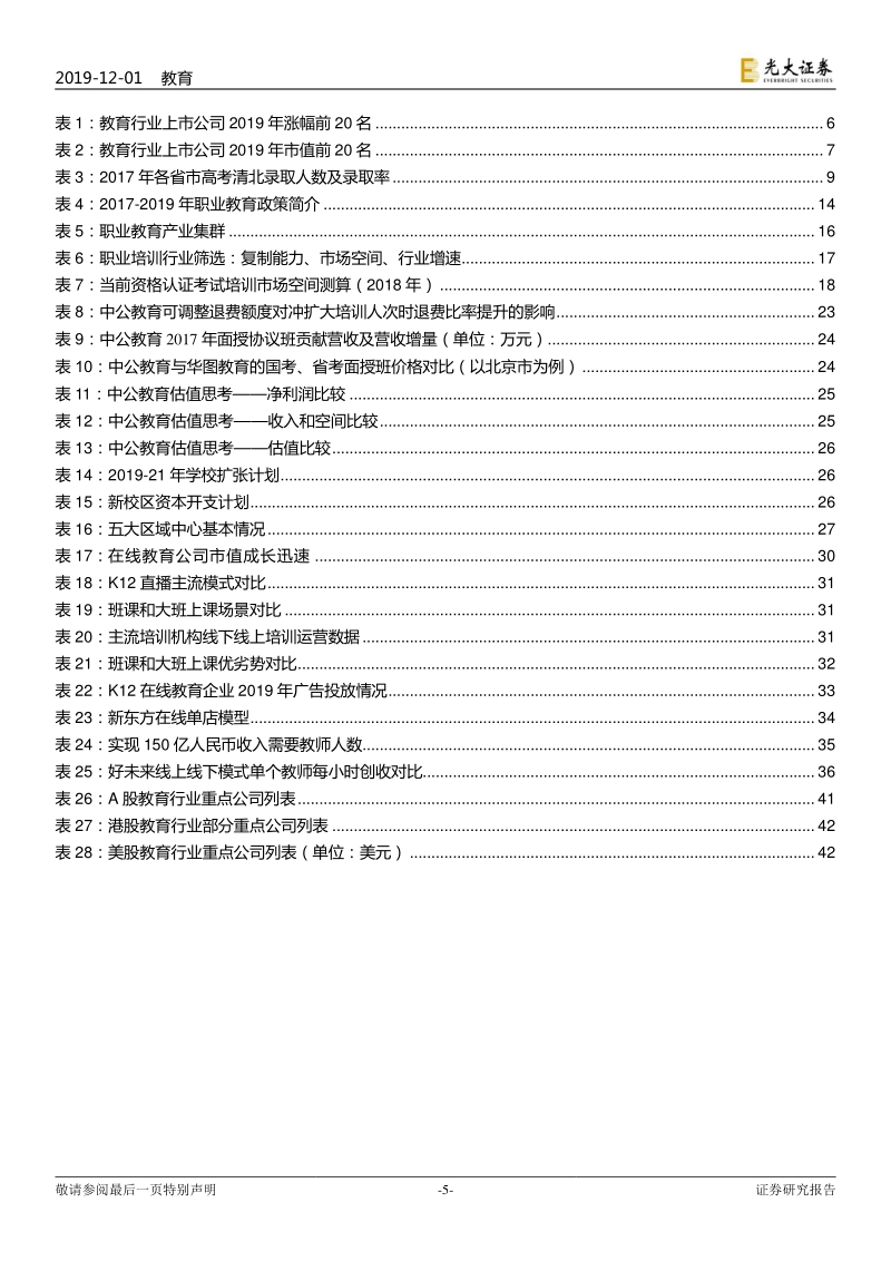 教育行业2020年投资策略：强者恒强的时代.pdf_第5页