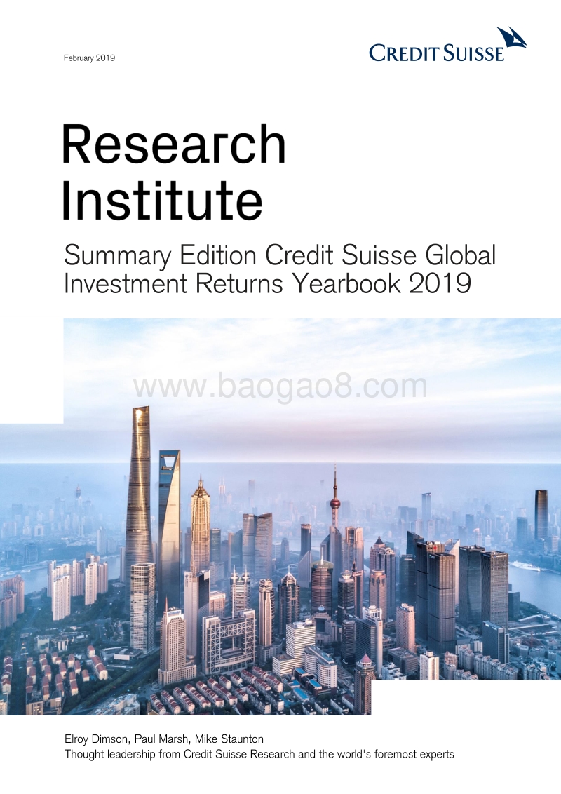 2019年全球投资回报年鉴（英文版）.pdf_第1页