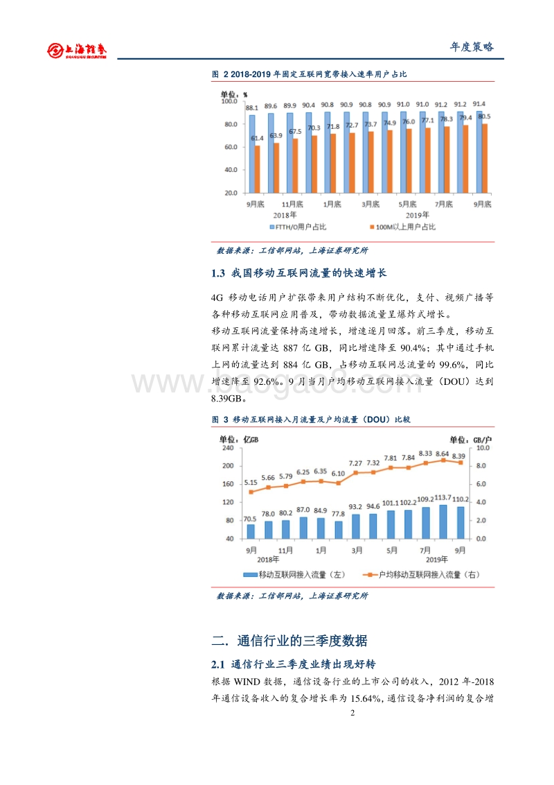 2020年度通信行业投资策略：5G开启新时代，聚焦网络、终端和云计算.pdf_第3页