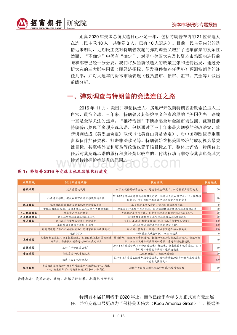 2020年美国大选系列专题（一）：选情、政策与资本市场影响前瞻.pdf_第4页