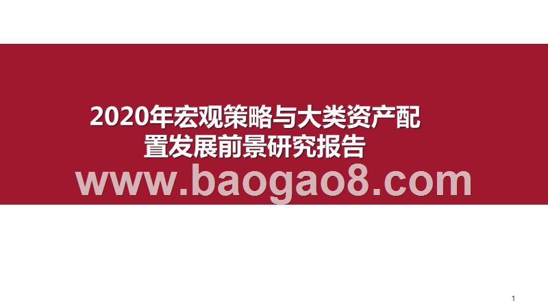 2020年宏观策略与大类资产配置发展前景研究报告.pptx_第1页