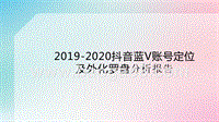 2019-2020抖音蓝V账号定位及外化罗盘分析报告.pptx