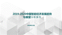 2019-2020中国智能经济发展趋势与展望分析报告.pptx
