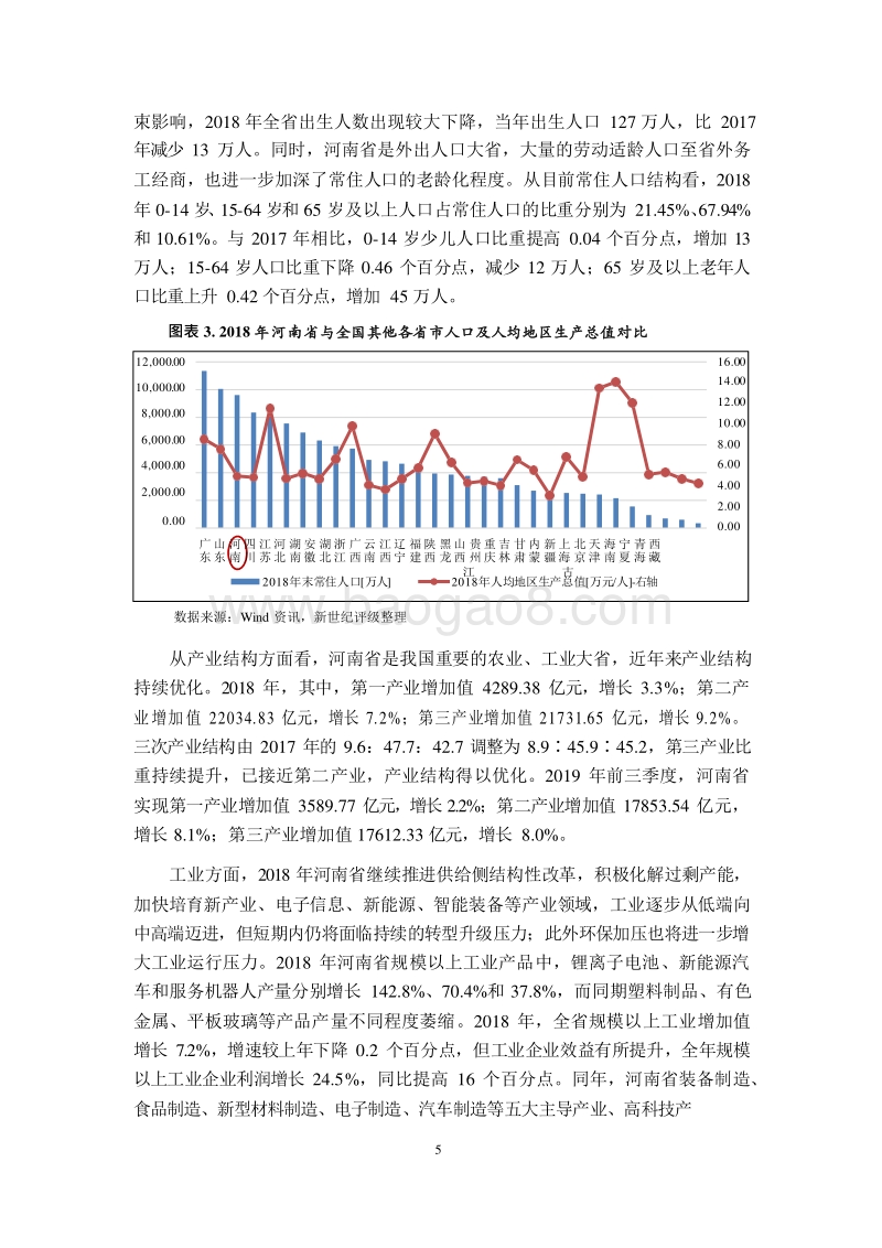 2019河南省及下辖各市经济财政实力与债务研究报告.docx_第5页