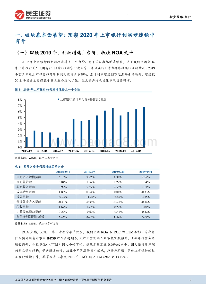 2020年银行业证券投资策略：把握零售银行的战略配置价值.pdf_第3页