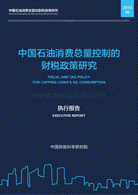 中国石油消费总量控制的财税政策研究.pdf