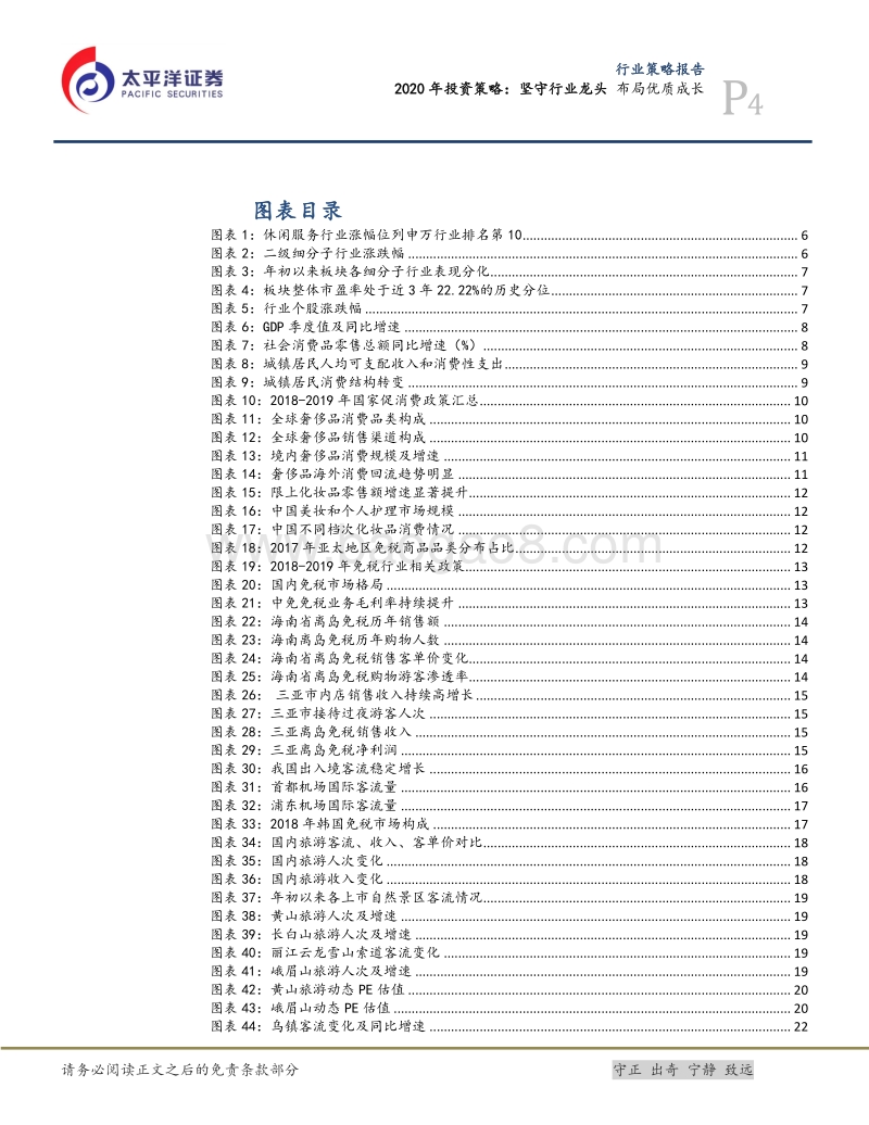 消费者服务Ⅱ2020年投资策略：坚守行业龙头布局优质成长.pdf_第4页