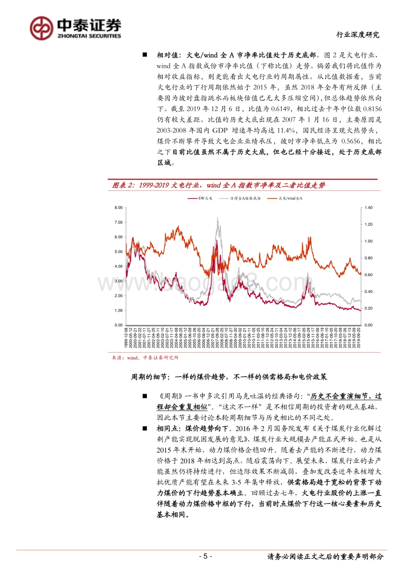 火电行业专题研究报告：周期依旧在，静待彩云归.pdf_第5页