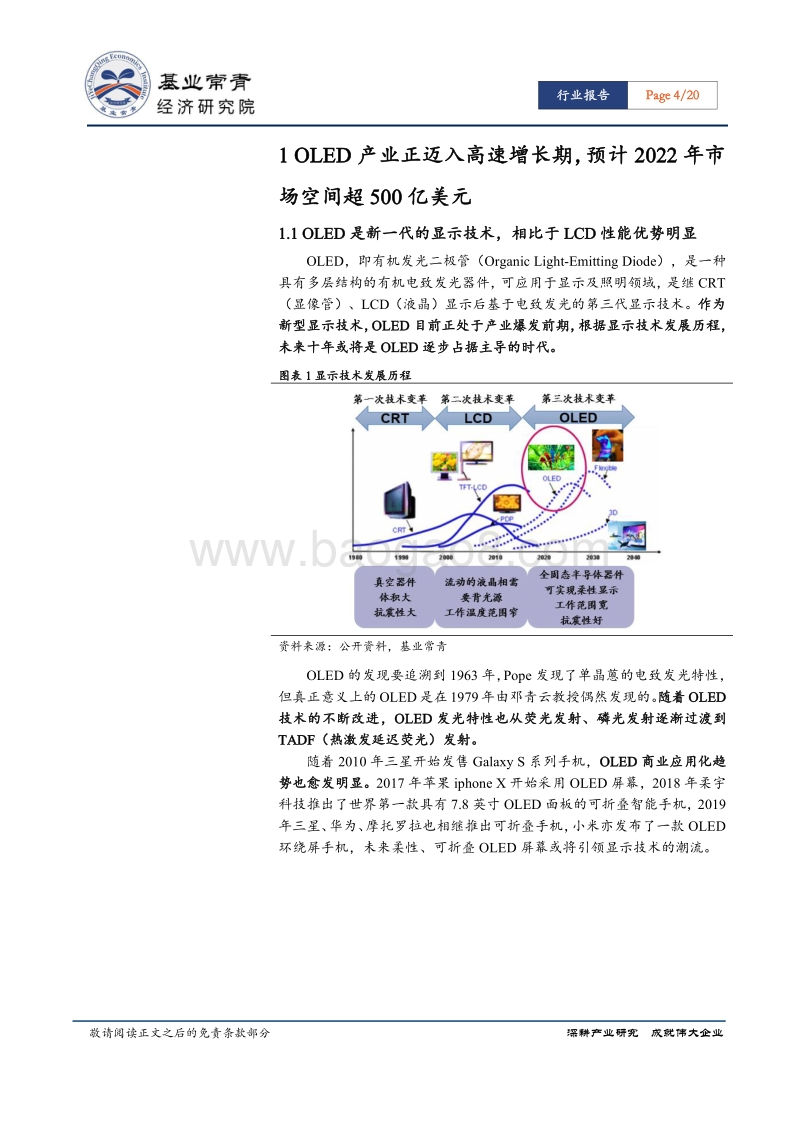 OLED材料系列报告一：OLED产业发展掣肘渐去，发光材料国产化迎来发展良机.pdf_第4页