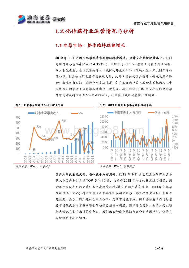 传媒行业2020年投资策略报告：基本面处于盘整期，看好5G+内容的持续落地.pdf_第5页