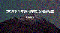 2018下半年乘用车市场洞察报告.pdf