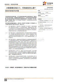 城投区域风险评估专题：大数据看区域之三：河南城投怎么看？.pdf
