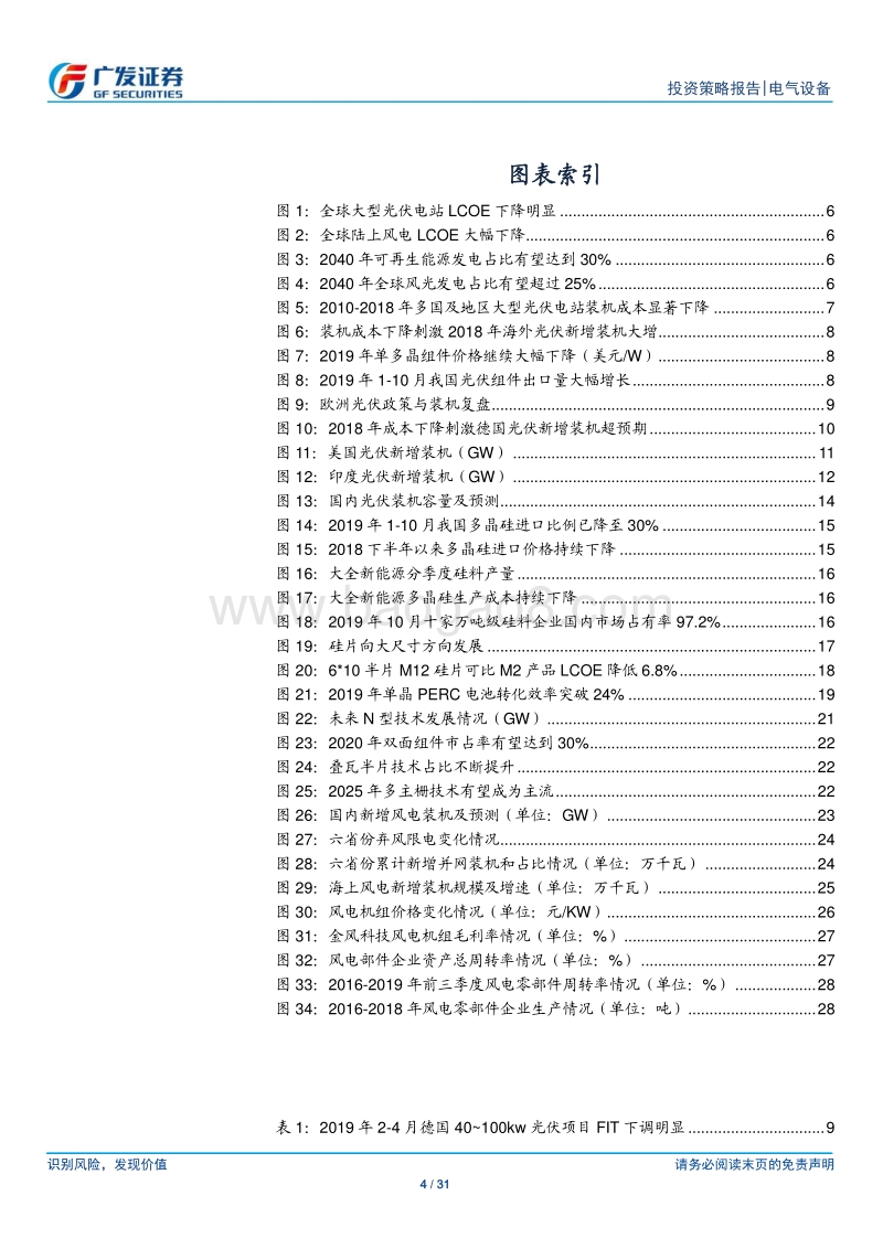 新能源行业2020年度策略：展望光伏趋势向上，看好风电景气持续.pdf_第4页