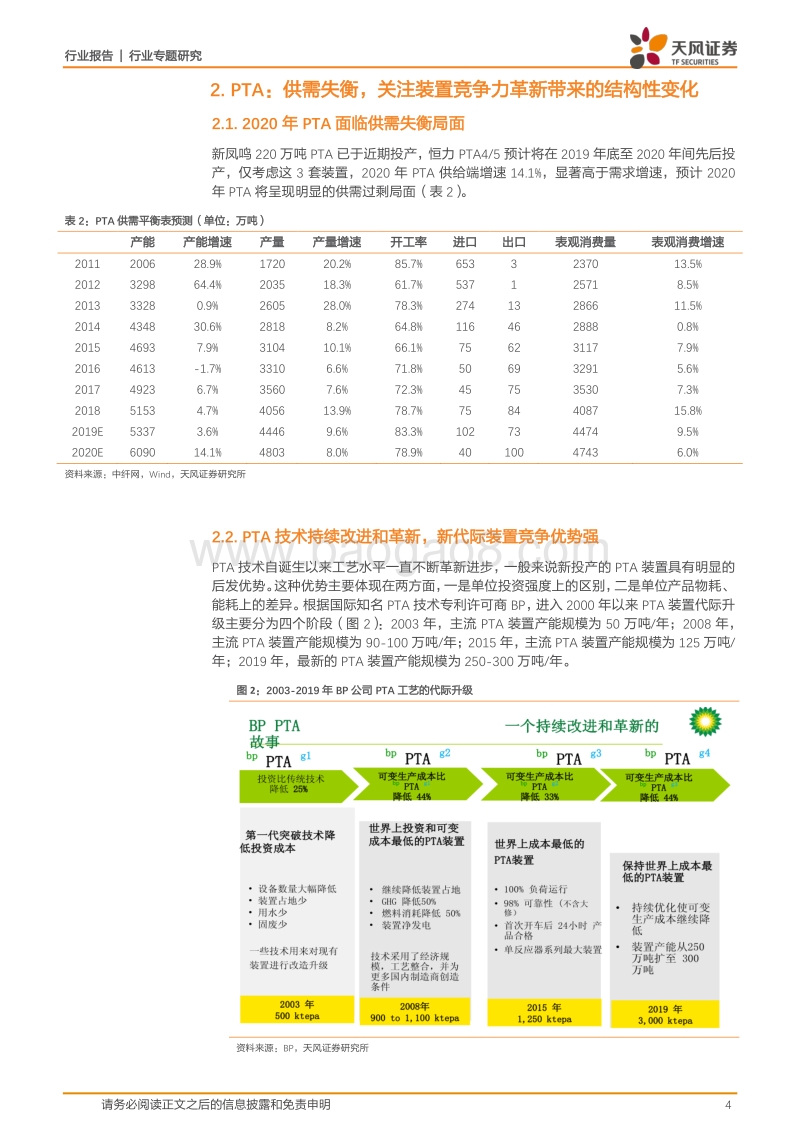 石油化工行业专题研究：十年难遇PTA、MEG双双跌价，聚酯环节有望受益.pdf_第4页