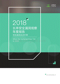 2018安全漏洞观察年度报告.pdf
