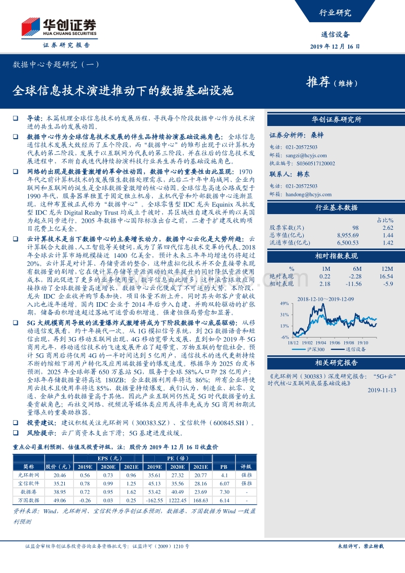 数据中心专题研究（一）：全球信息技术演进推动下的数据基础设施.pdf_第1页