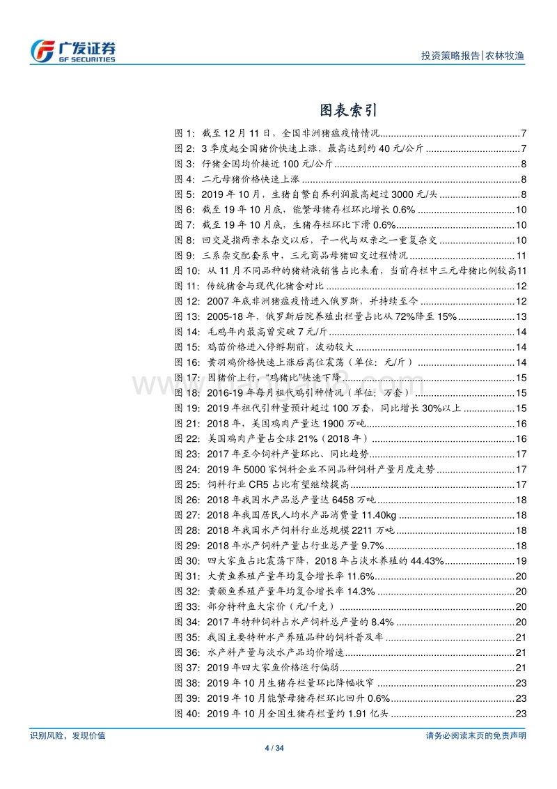 农林牧渔行业2020年投资策略：非洲猪瘟冲击带来价格超高景气，2020年仍值得期待.pdf_第4页