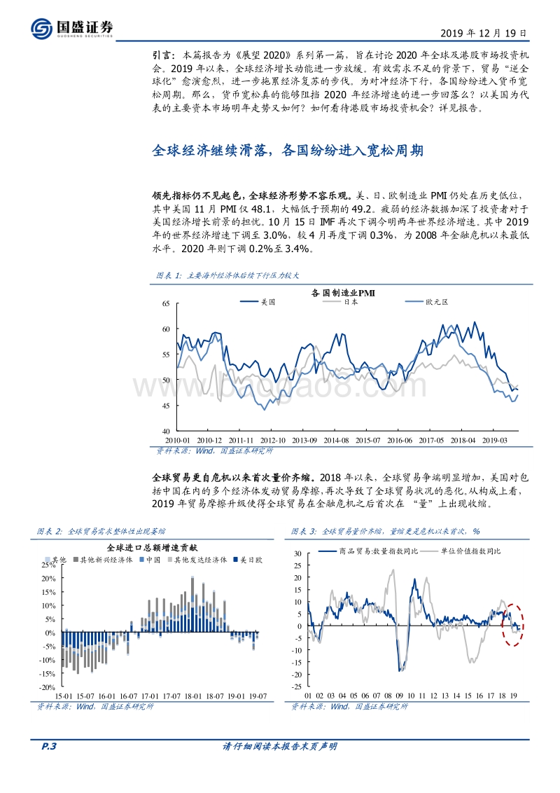 展望2020系列一：全球及港股：钟摆转向新兴市场.pdf_第3页