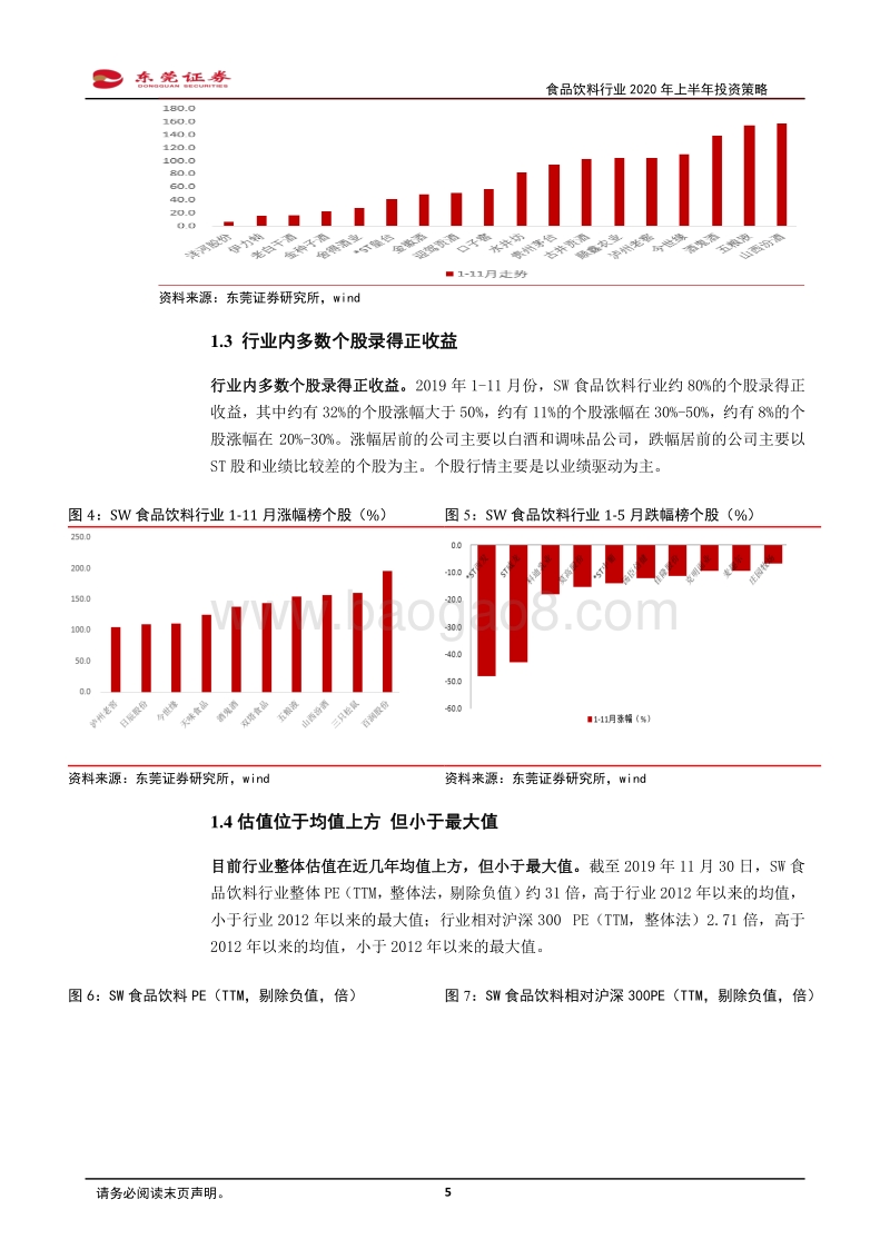 食品饮料行业2020年上半年投资策略：外资有望持续流入，从中期角度拥抱行业核心资产.pdf_第5页