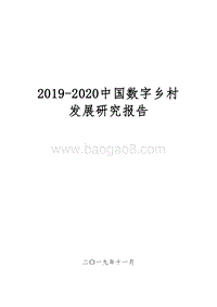 2019-2020中国数字乡村发展研究报告.docx