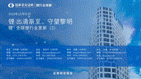全球锂行业报告：出清渐至，守望黎明.pdf