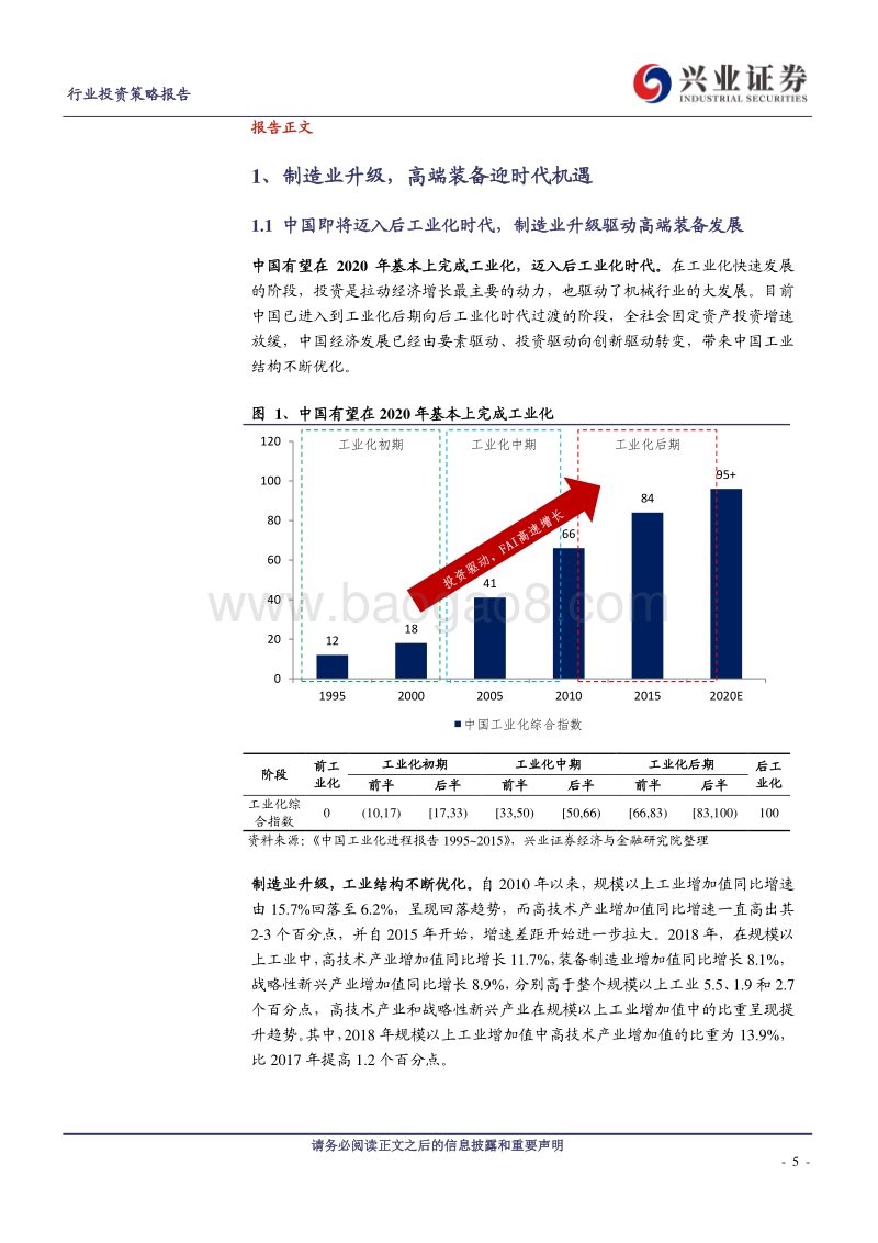 机械设备行业投资策略报告：制造业升级，高端装备迎时代机遇.pdf_第5页