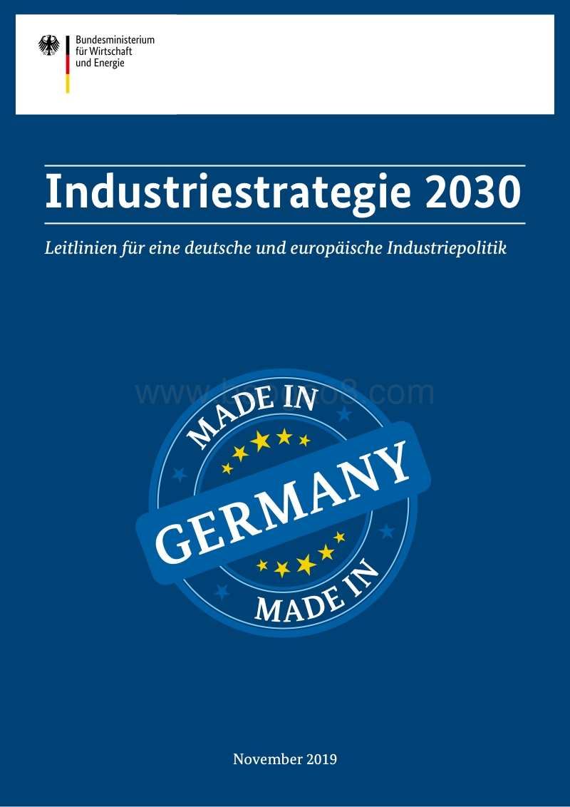 德国经济与能源部：德国国家工业战略2030（英文）.pdf_第1页