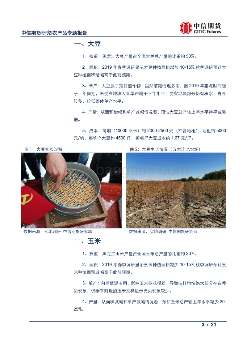 农产品专题报告：2019秋季黑龙江玉米、大豆调研情况汇总.pdf_第3页
