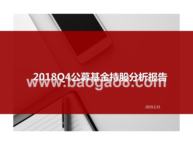 2018Q4公募基金持股分析报告.pptx_第1页