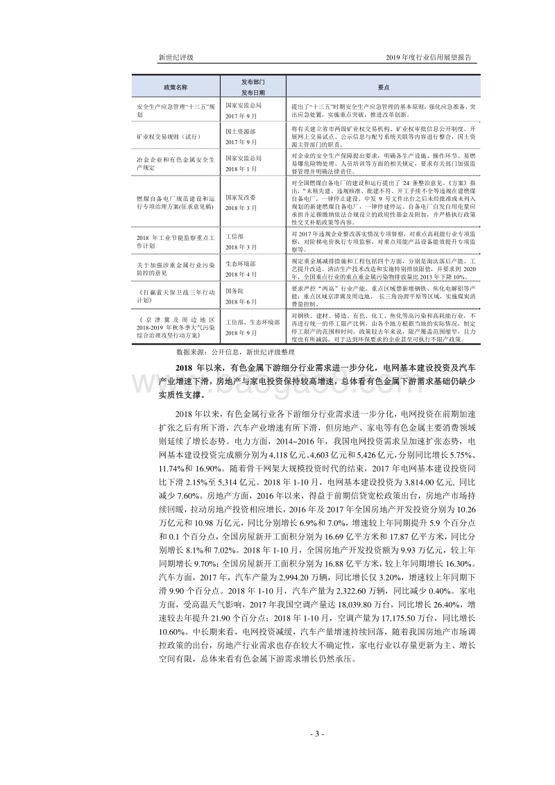 有色金属行业2019年度信用展望.pdf_第3页