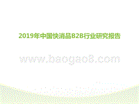 2019年中国快消品B2B行业发展研究报告.pptx